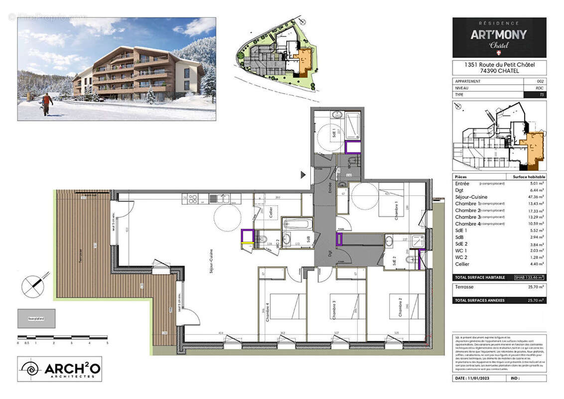 Nouveauté - CHATEL - Appartement standing T5 - photo 2