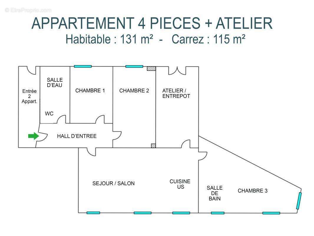 Appartement à LA TRINITE