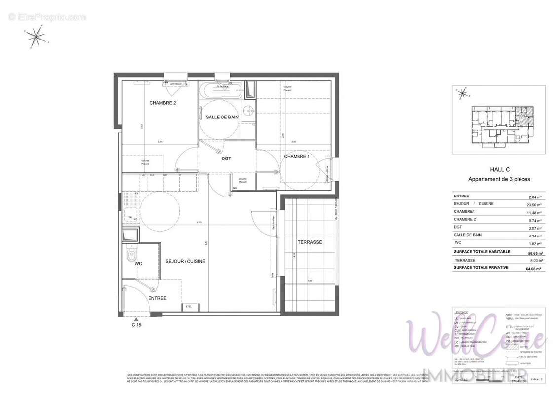 VEFA  - Appartement T3 de 56,65 m² Côté Est (Box inclus) à Chambery-le-Haut ! - photo 5