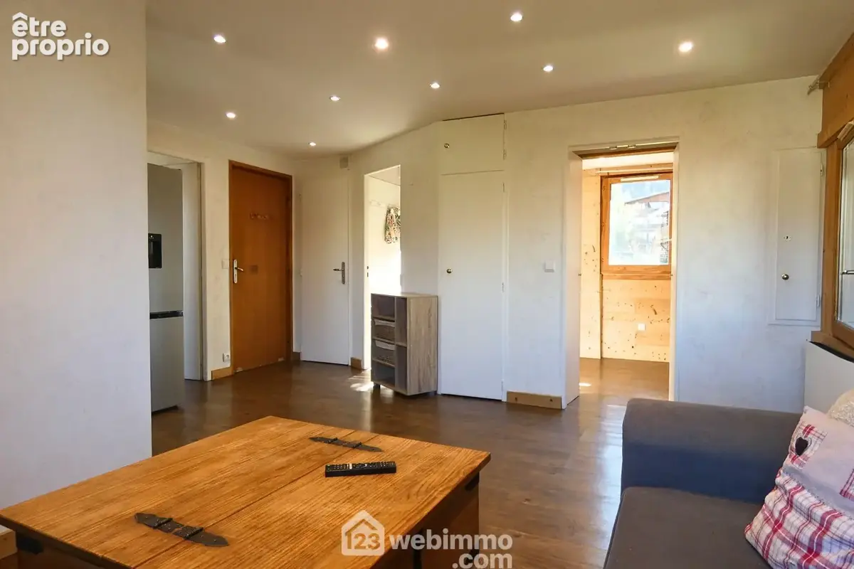 La pièce à vivre est lumineuse et mesure environ 23m²,