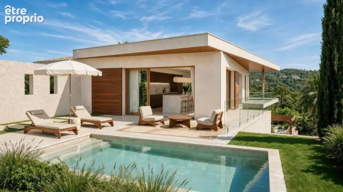 Référence : 7410-les - villa horizon - propriété de prestige vue dégagée proche plages à cavalaire sur mer - photo 2