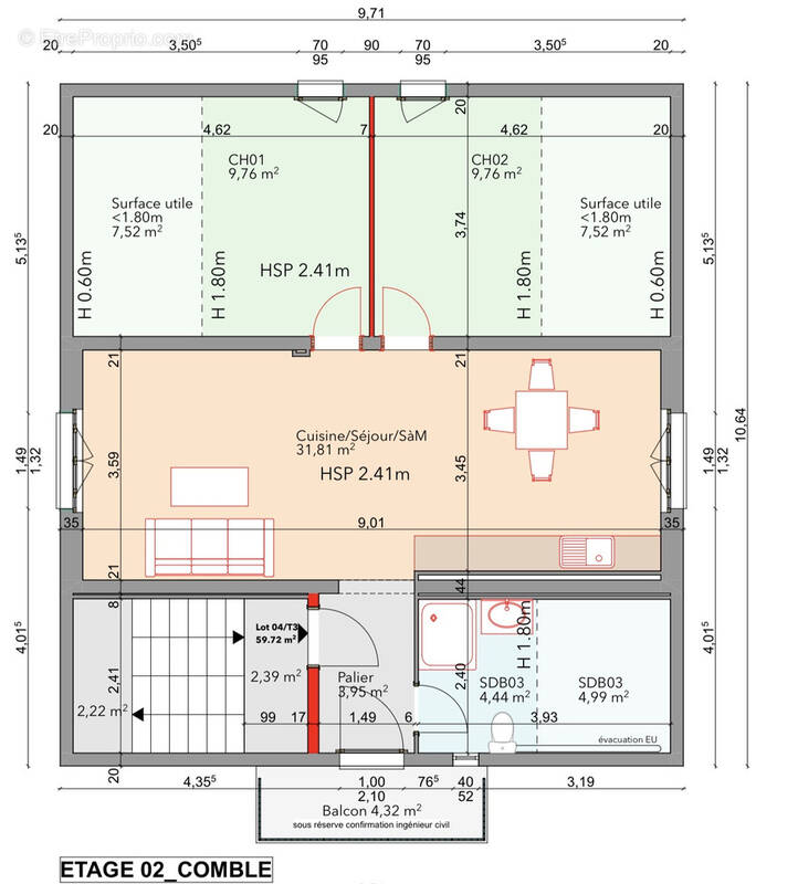 Appartement à AIX-LES-BAINS
