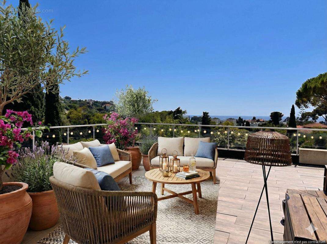  Penthouse 3P, 74 m², dernier étage avec toit-terrasse 150 m² et vue mer – Cannes Montfleury  - photo 3