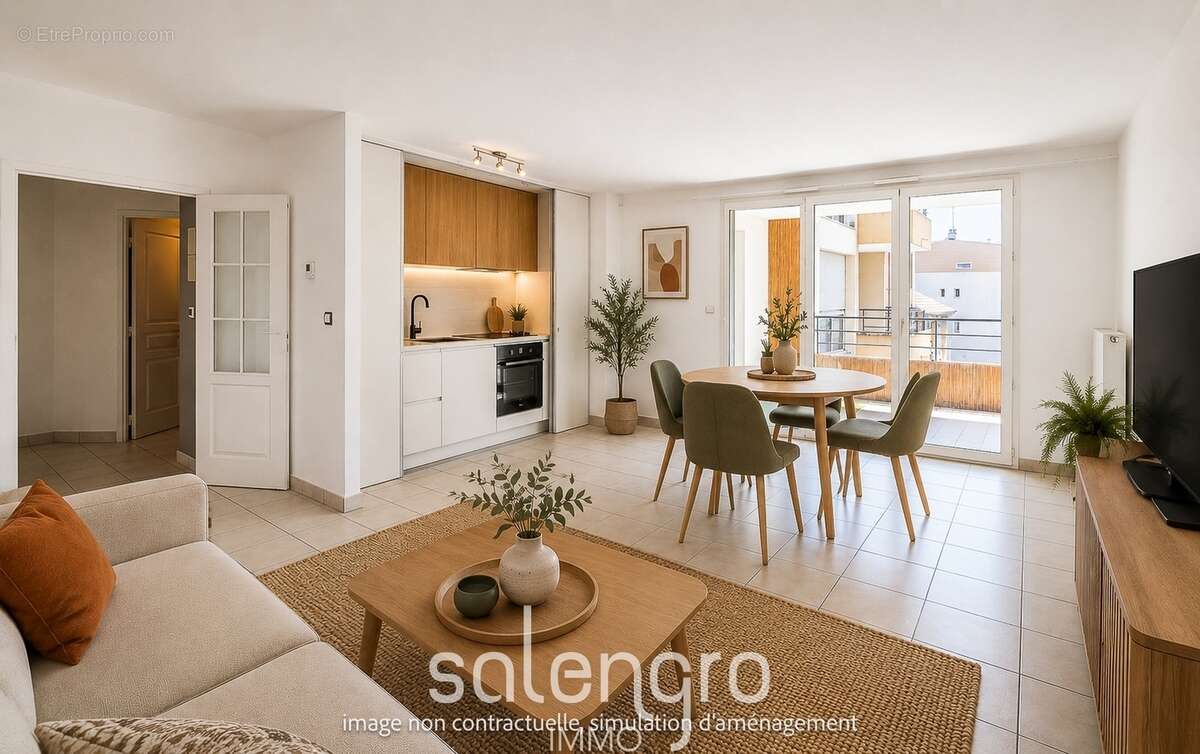 Appartement 60 m² à Villeurbanne  - photo 3