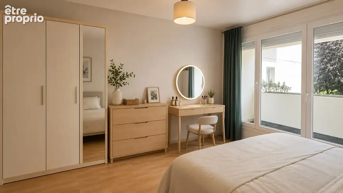 Grand F2 avec balcon et parking - photo 4