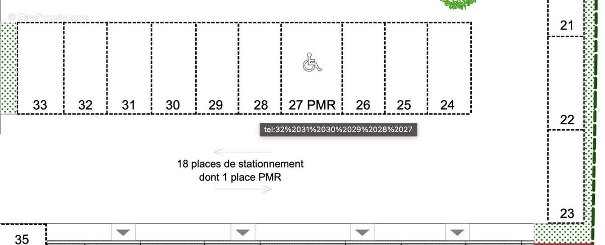 Parking à TREILLIERES