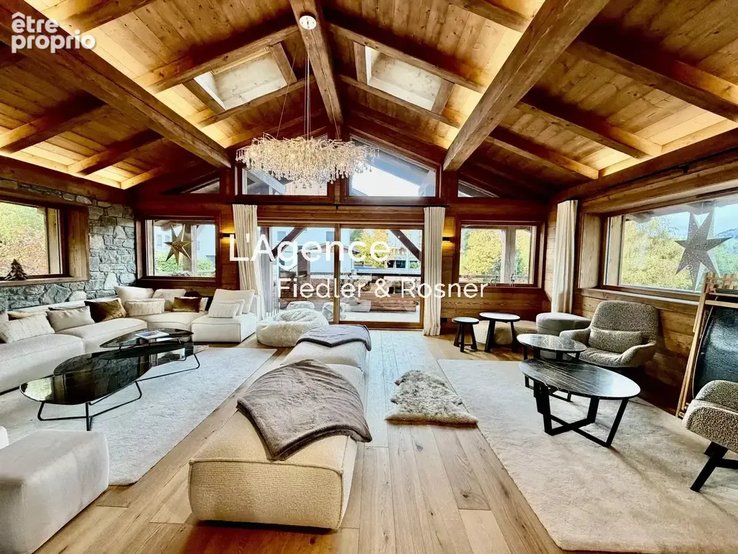 Ref 693 : megève - rochebrune - luxueux chalet - photo 2
