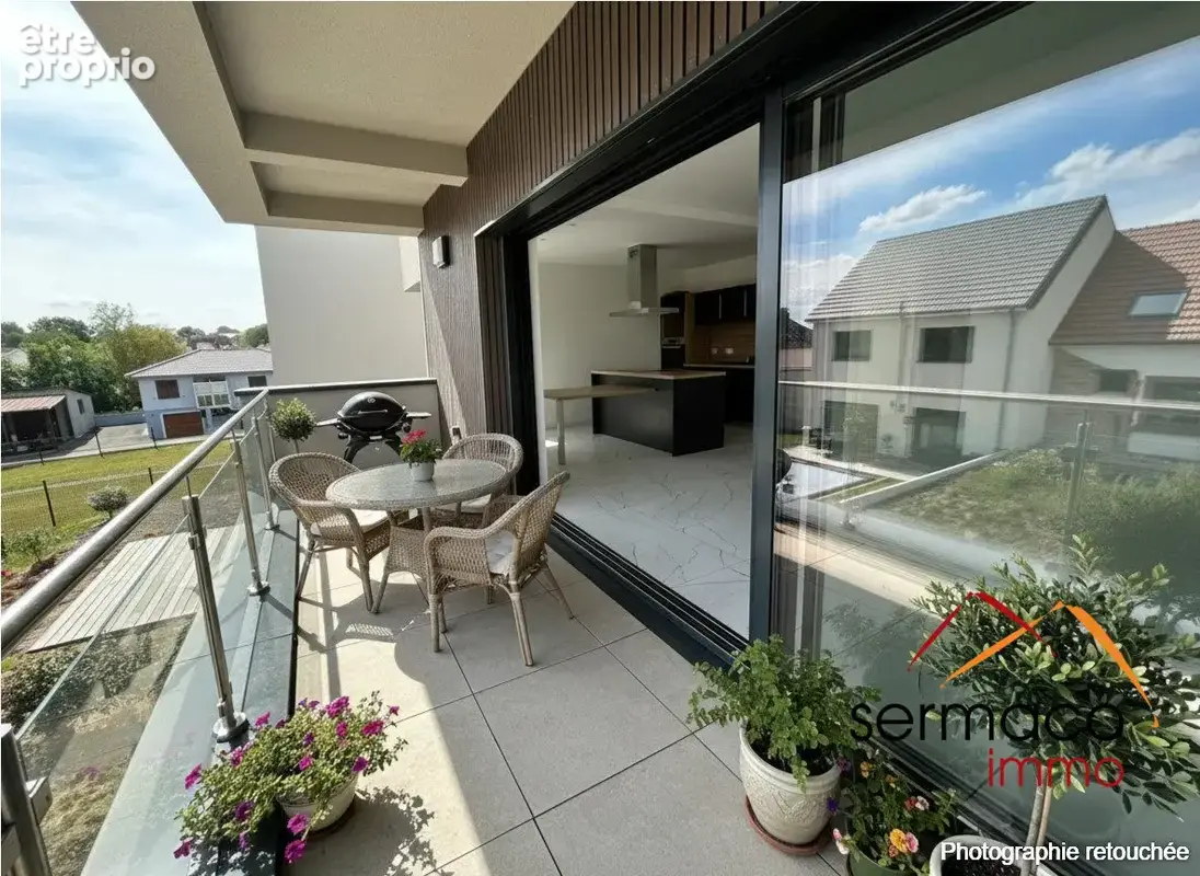 Balcon meublé avec l'IA