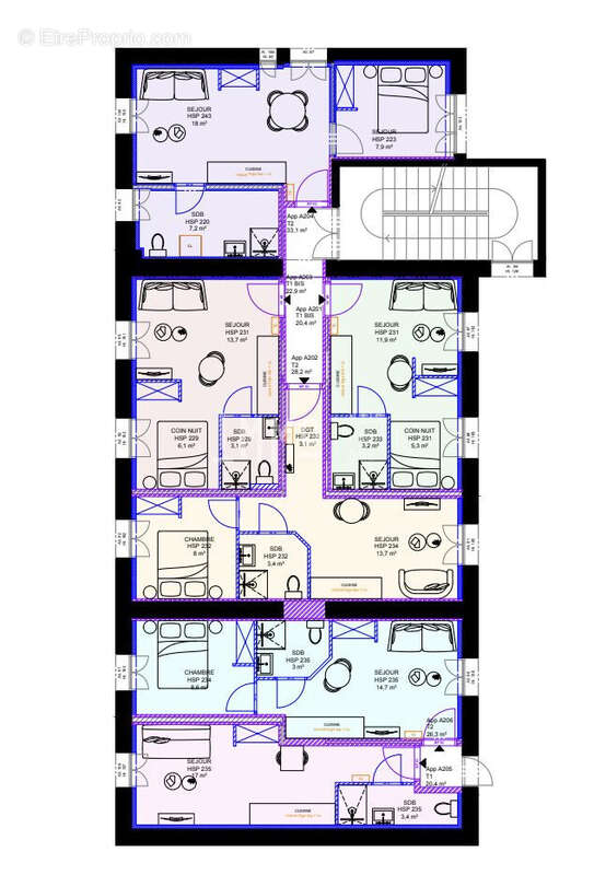 R+2 - Appartement à SAINT-CALAIS