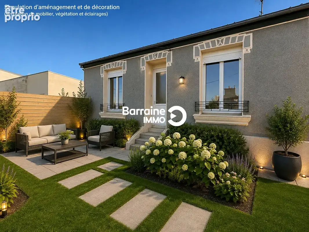 A vendre brest  saint marc le guelmeur maison 62.65 m² 2 chambres jardin 282 m² - photo 2