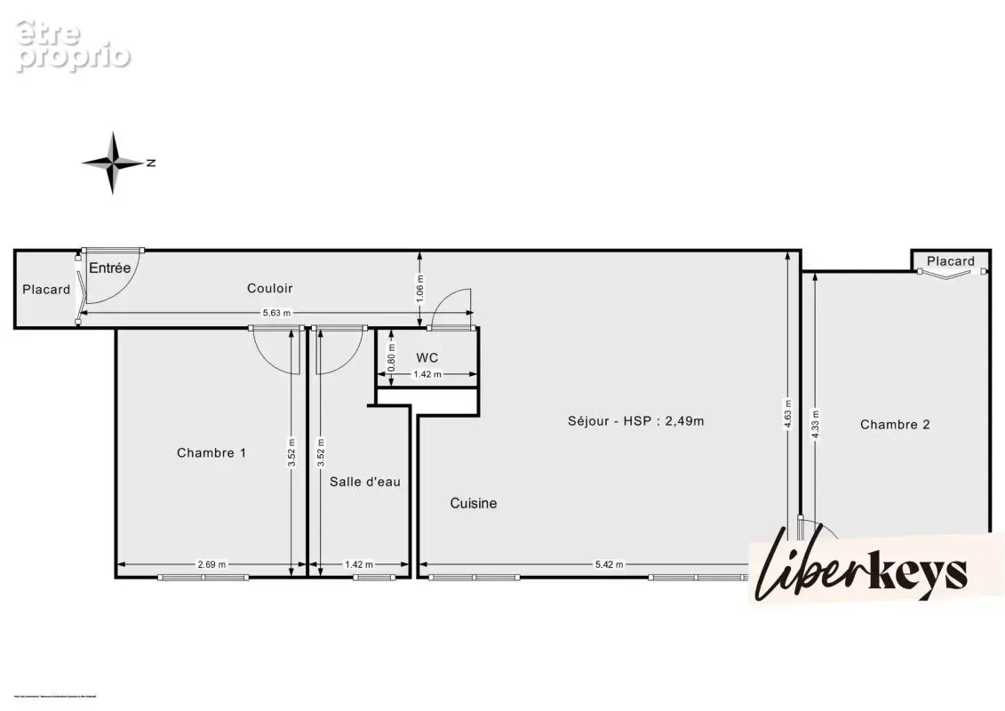 Apppartement de 3 pièces de 57m²  rue de la Porte de Trivaux  Clamart - photo 9