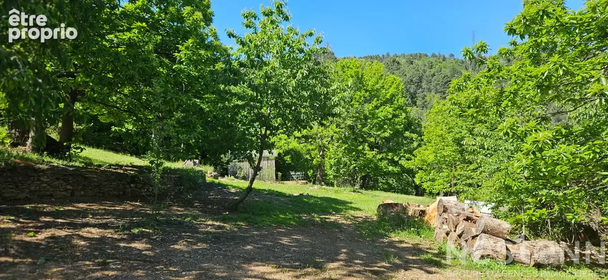 Propriété en pierres dépendances, hangar, terrain, vergers, vue magnifique à saint Cécile d'andorge - photo 11
