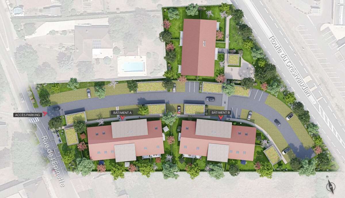 Chapareillan- appartement t2 de 44,10 m² avec balcon - dernier etage - photo 4