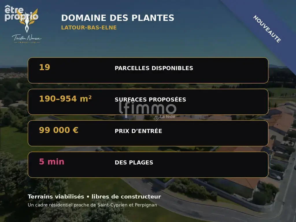 terrain viabilisé 190 m² - libre de constructeur - 2 faces - photo 5