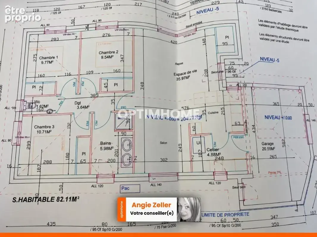 Maison individuelle 82 m² – 3 chambres – Garage – Saint-Romain-de-Jalionas - photo 7