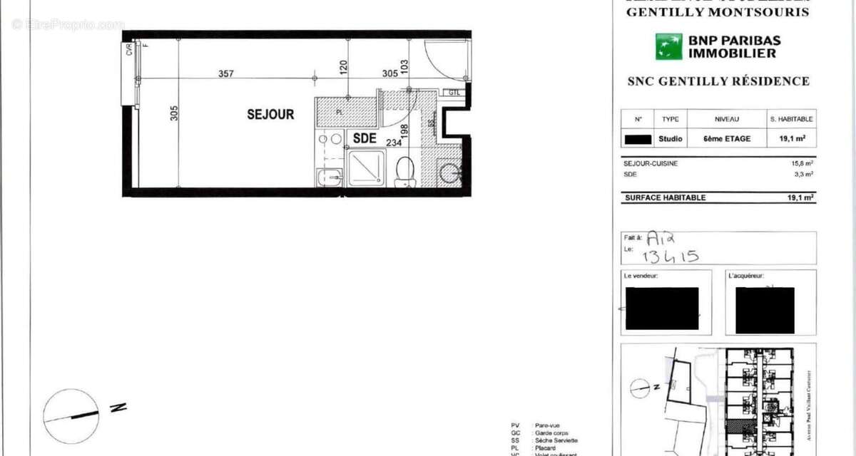 Appartement à GENTILLY