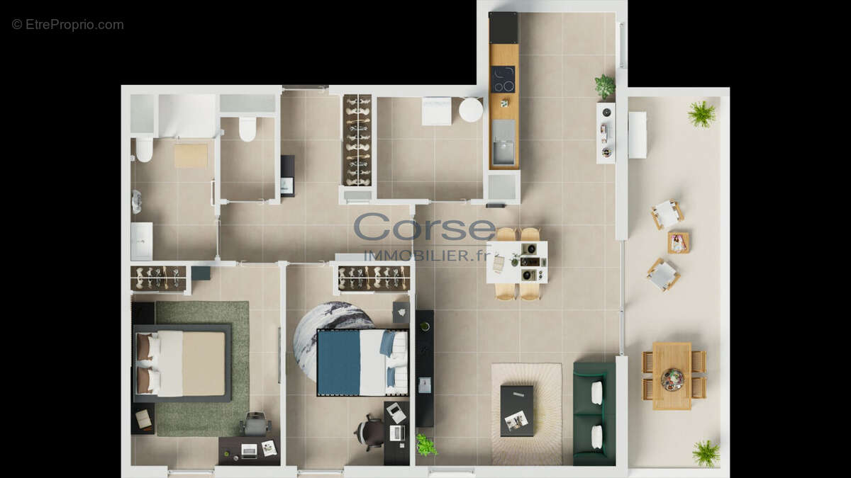 Appartement 79 m² à Ajaccio  - photo 3
