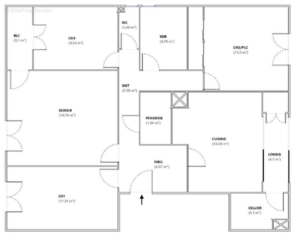 En exclusivité par Laëtitia JULLIEN – Marseille 10ème – Les Collines – T4 traversant de 83,83 m² avec balcon et loggia au pied d - photo 28