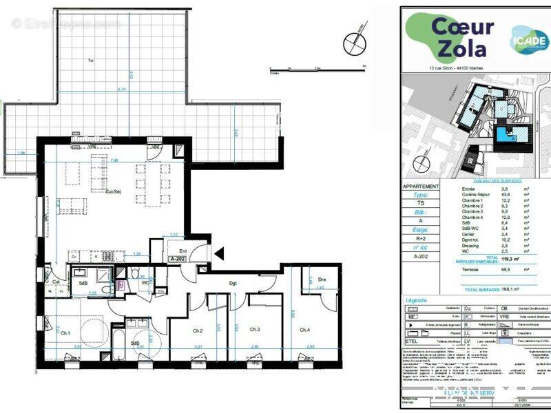 Appartement à NANTES