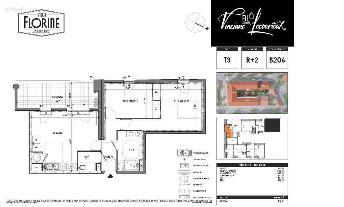 Appartement 63 m² à La Londe-Les-Maures  - photo 6