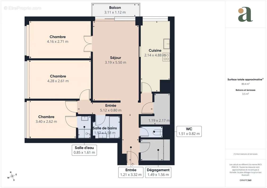 Appartement à COLOMBES