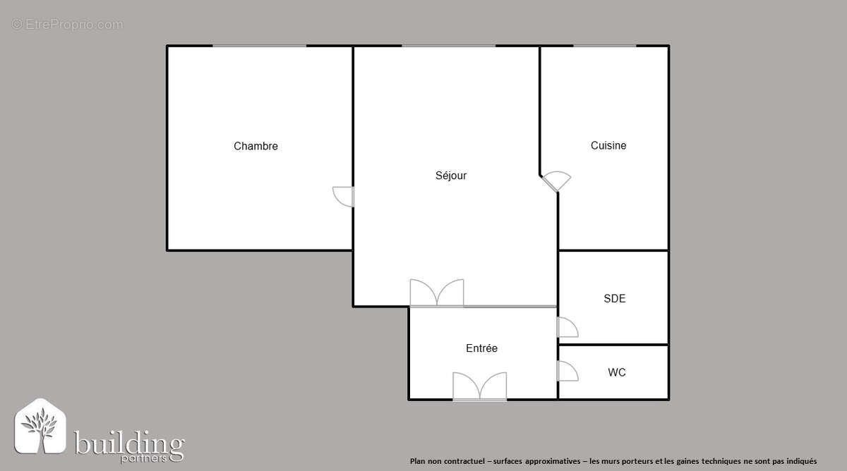 À vendre - Levallois-Perret Parc de la Planchette / Anatole France - 2 pièces de 45.33 m² - photo 2