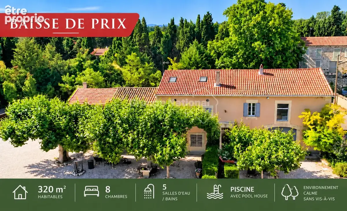 Mas provençal de caractère à rénover, fort potentiel, piscine, gîte et appartement à Châteaurenard - photo 1
