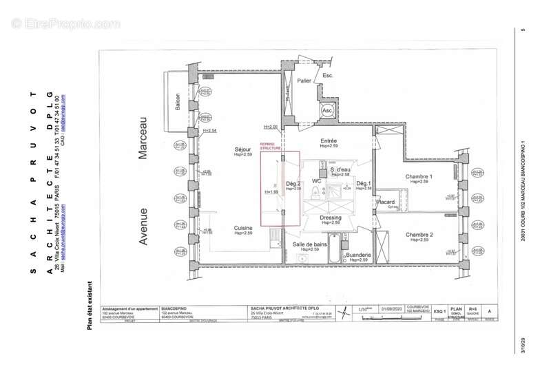 Appartement à COURBEVOIE