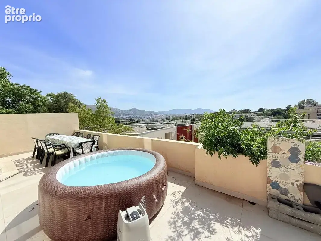 Duplex T3/4 aperçu mer et montagne - Terrasse, Jacuzzi - Marseille 12e - photo 25