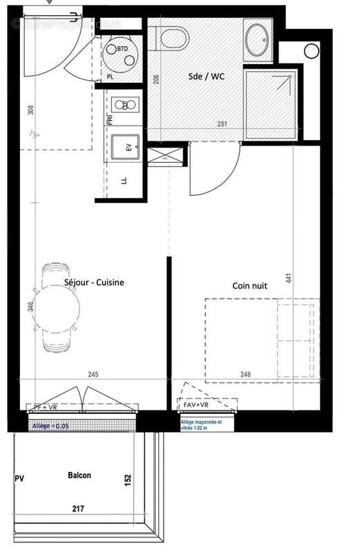 Appartement 30 m² à Saint-Nazaire  - photo 2