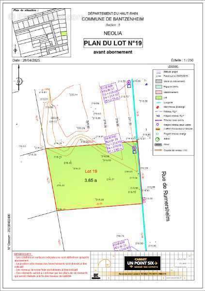 Terrain à BANTZENHEIM