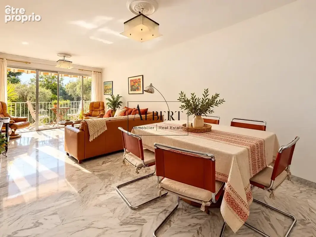 Cannes montfleury – exclu / élégant 3 pièces traversant avec terrasse plein sud, vue sur parc et garage - photo 4