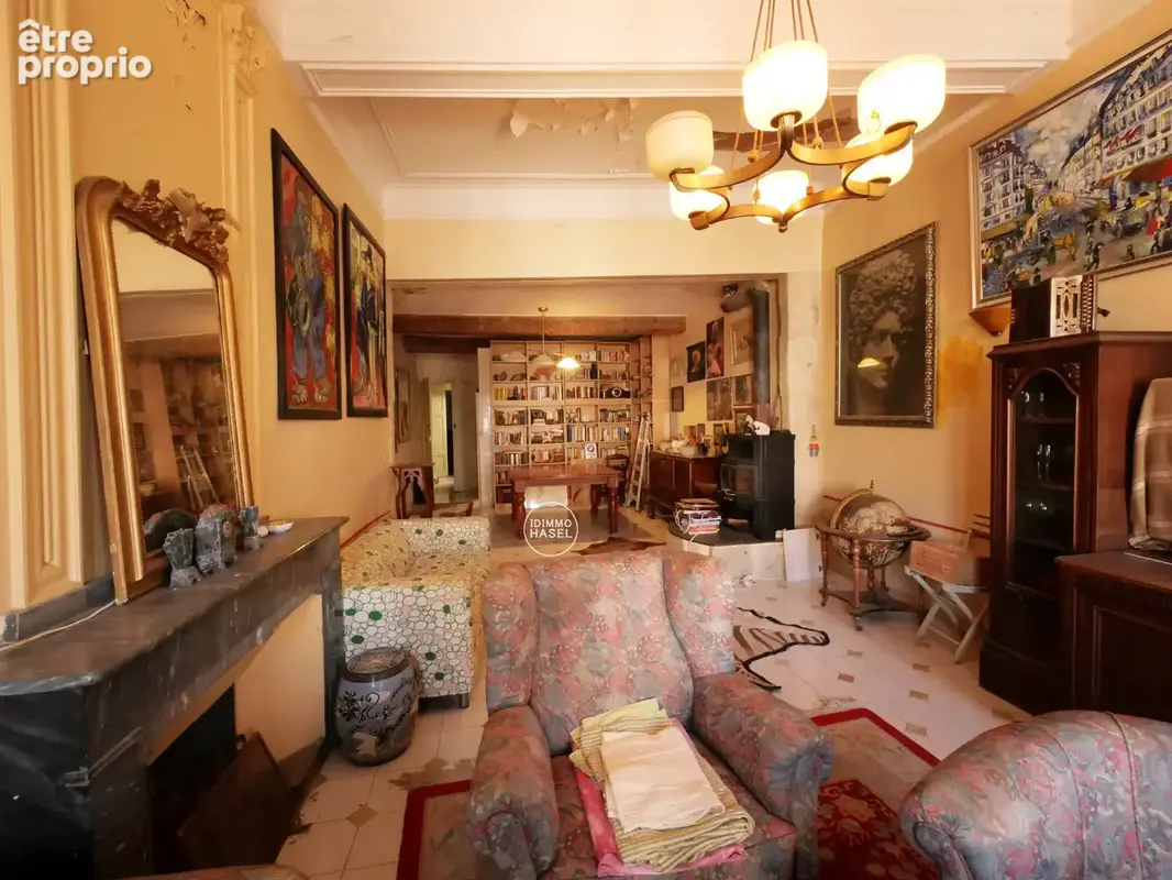 Pomérols, maison de caractère début 18ième avec pierre de taille, grandes cheminées et belle hauteur sous plaf - photo 2