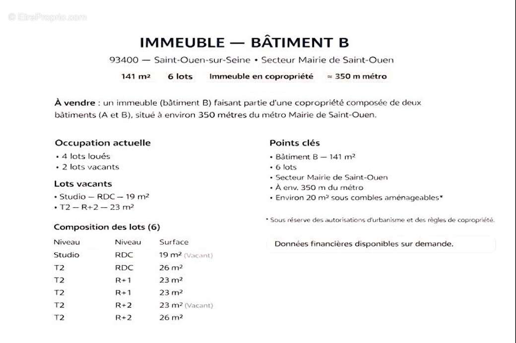 Appartement à SAINT-OUEN