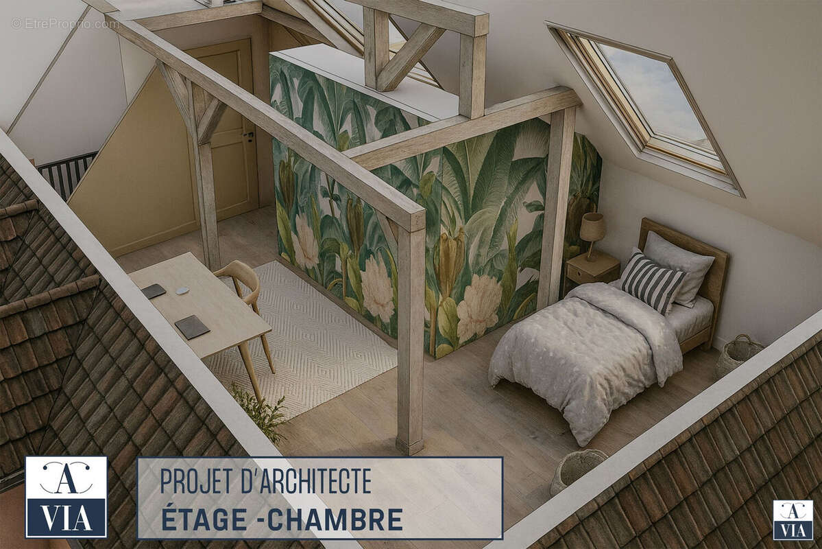 Projet d&#039;architecte - chambre à l&#039;étage - Appartement à ERSTEIN