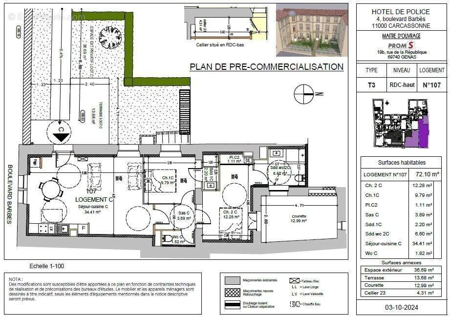 Appartement à CARCASSONNE