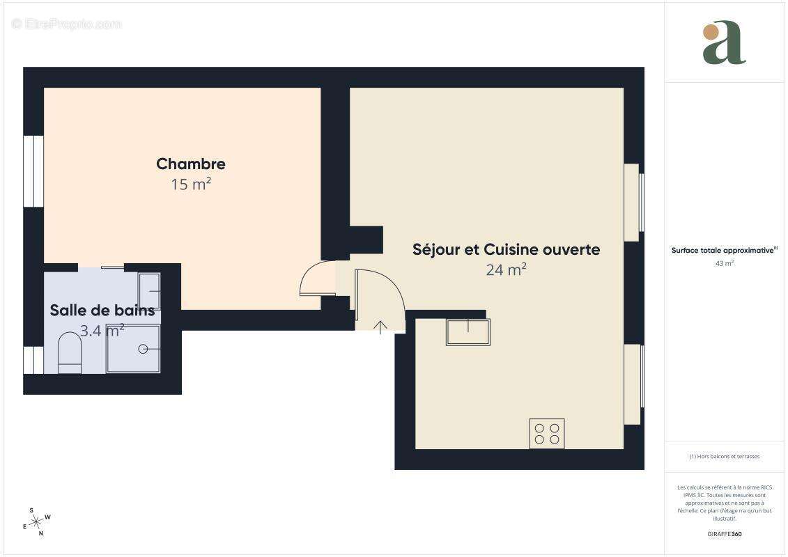 Appartement à PARIS-18E