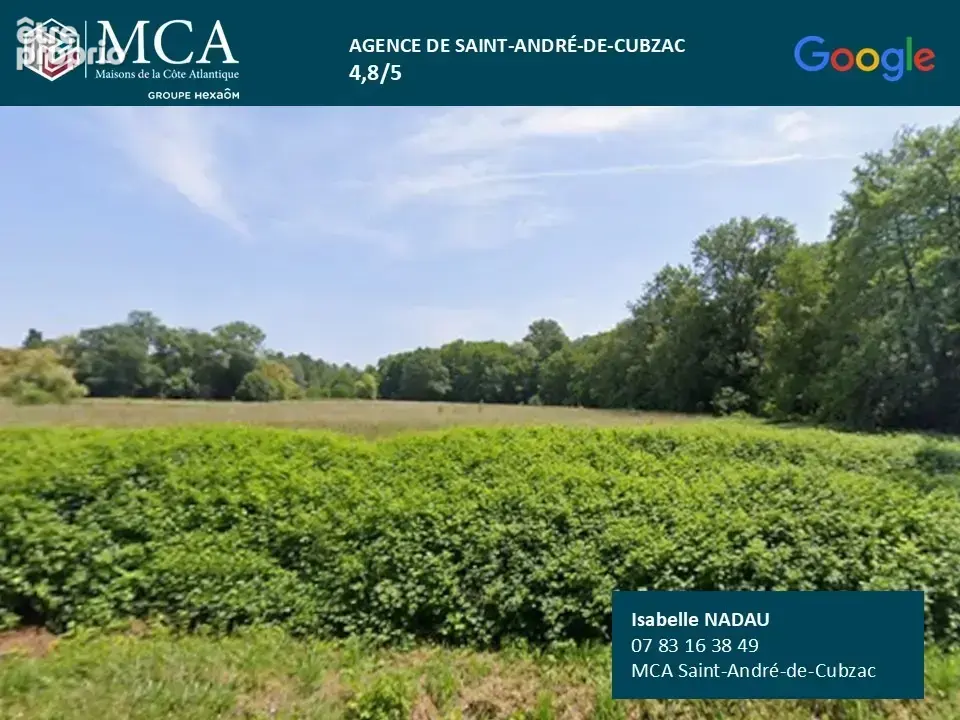Terrain 1 100 m² à vendre à Cavignac (33620) - photo 2