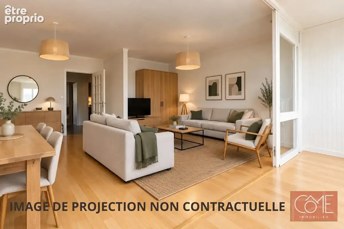 A VENDRE - RENNES 35000 - Quartier Clémenceau - Appartement T4 - 87,41 m² habitables - 2 chambres -  GARAGE ET CELLIER. - photo 2