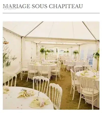 Domaine evenementiels mariages anniversaires cousinade - photo 11