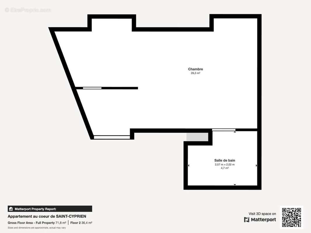 Appartement au coeur de SAINTCYPRIEN  Floor 2 - Appartement à SAINT-CYPRIEN