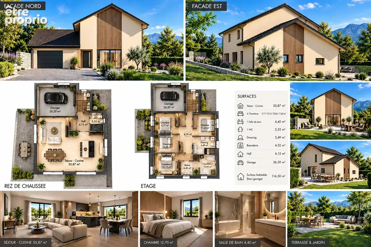 Maison 5 pièces 117 m² · à Seyssel · 116,5 m² · 470 000 €