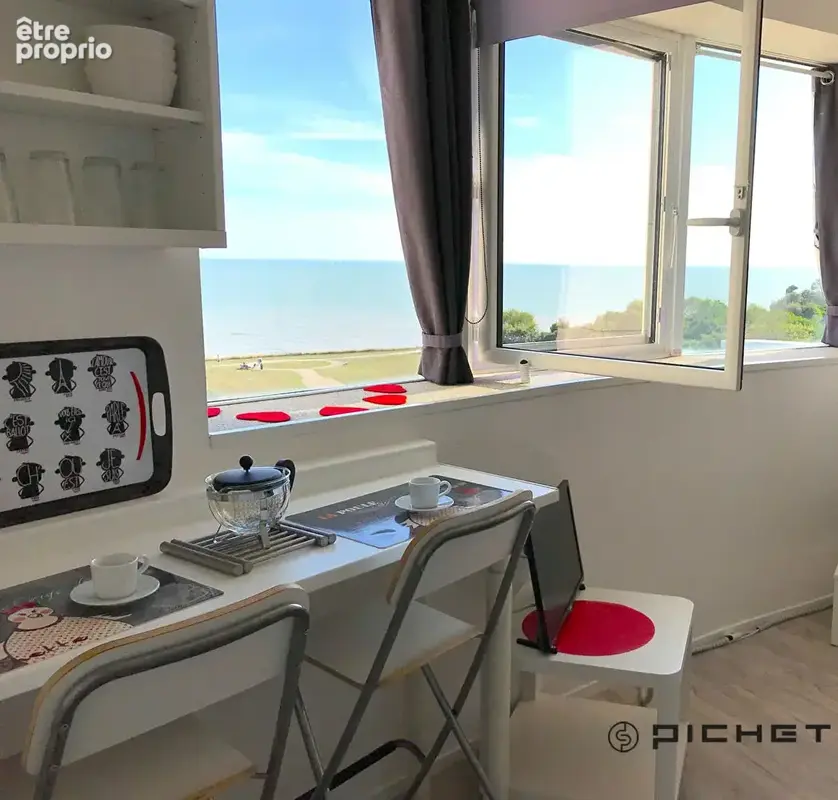 La rochelle face a la mer studio meuble de 18.61m² ; - photo 2