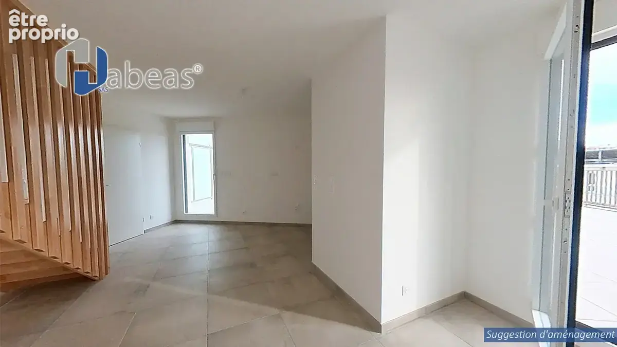 T3 Duplex de 73,14m² avec balcon de 11,60m² - photo 2