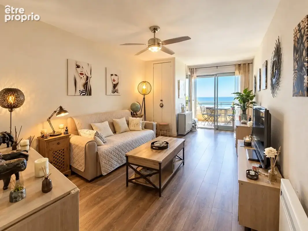 Exclusivité  canet-plage sud - t2 traversant • terrasse • vue mer • parking & cave - photo 3