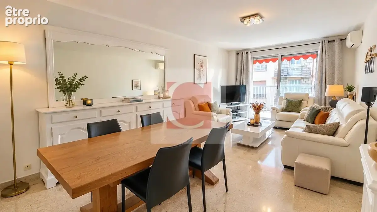Nice - quartier des musiciens - palais henri iv - élégant 3 pièces traversant de 74 m² avec 2 balcons, garage fermé et cave - photo 1