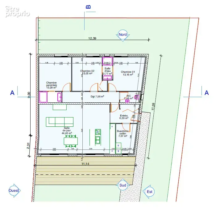 Terrain à bâtir viabilisé - 610 m2 - Romans sur Isère quartier Ouest - photo 3