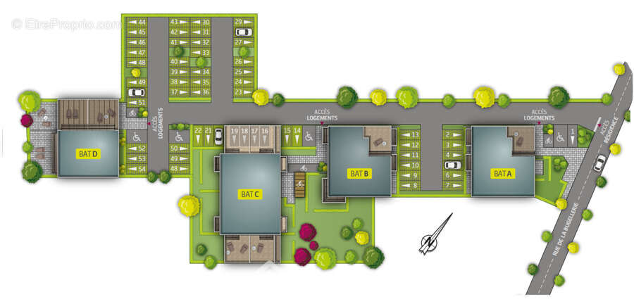 Et places de stationnement privatives. - Appartement à POITIERS