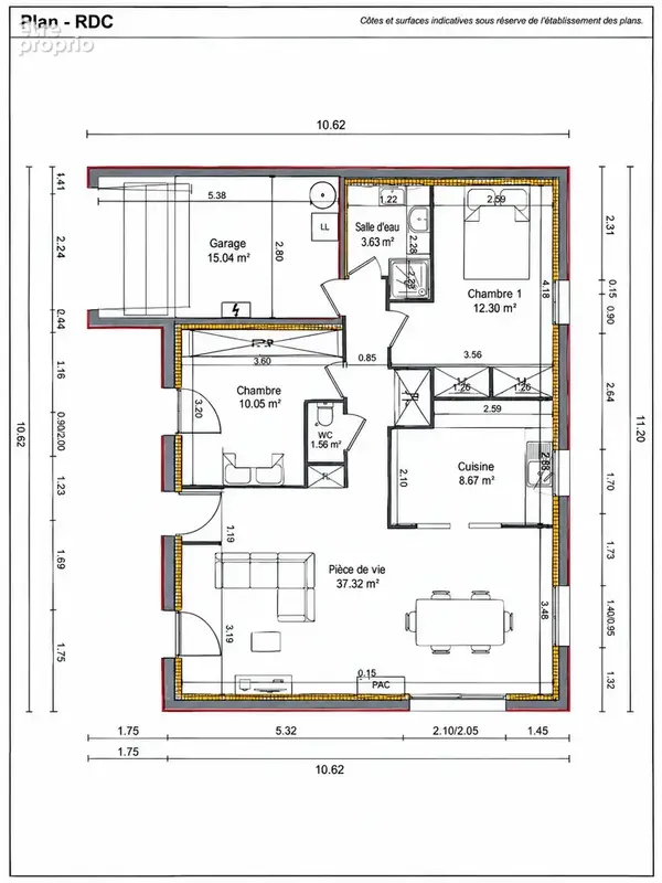 Maison individuelle neuve   73 m2   2 chambres   Terrain de 541 m2   DPE A - photo 3