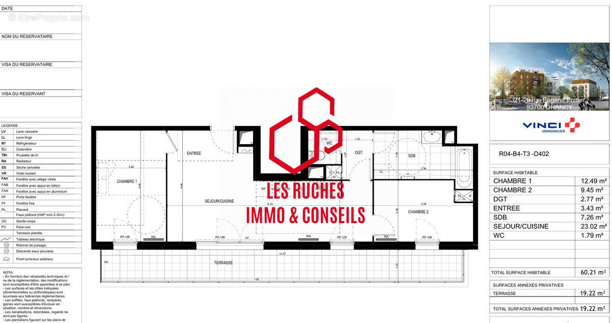 Appartement à DRANCY